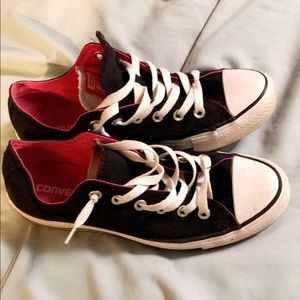 Converse pink, black and white